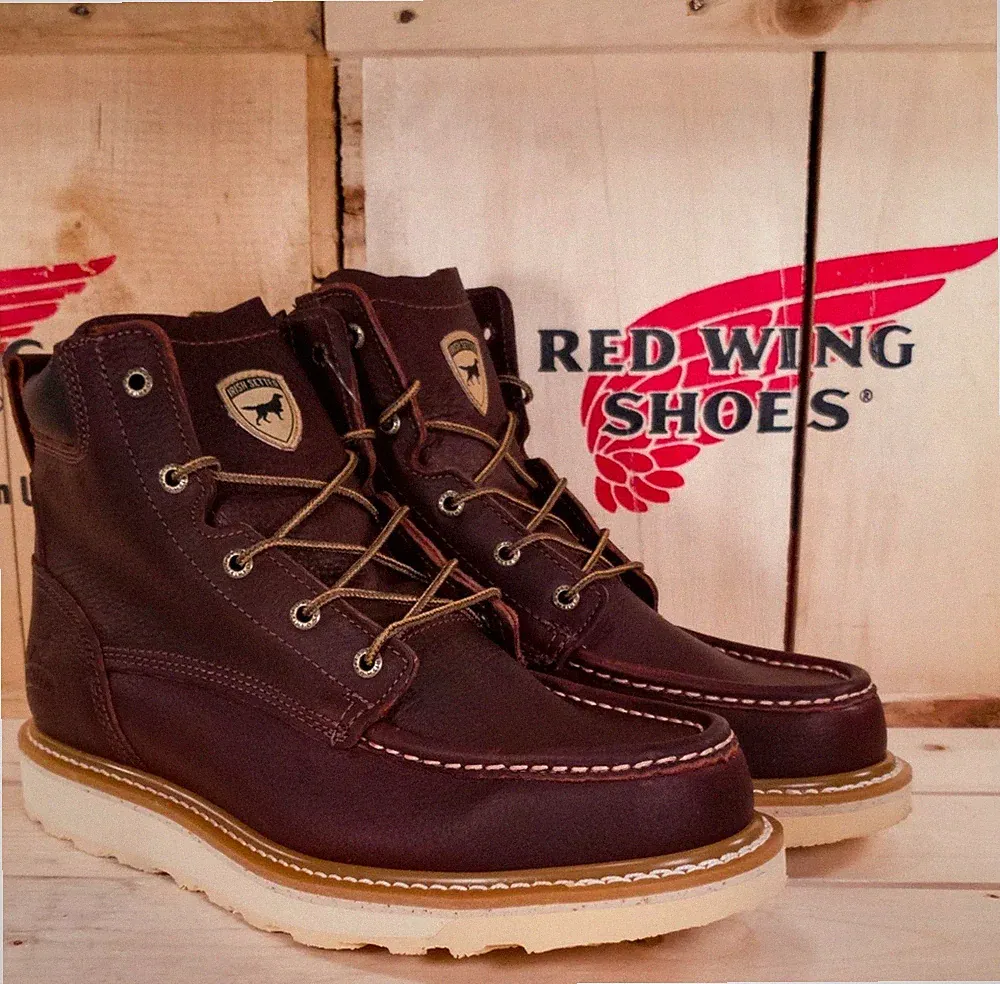 Irish Setter Ashby Men 6 Inch Soft Toe Brown Work Boot - 83605 New size 9 E